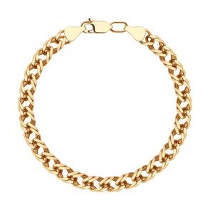 Золотой браслет плетение Двойной Ромб SOKOLOV 551011006 фото