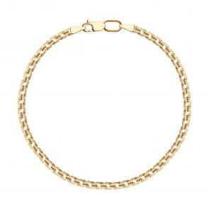 Золотой браслет плетение Тройной ромб SOKOLOV 551100352 фото