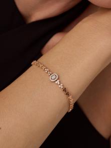 Золотой браслет АЛЬКОР с бриллиантом 56873-100 фото