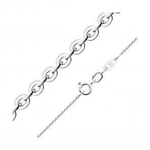 Цепь плетение Якорное из белого золота SOKOLOV 581030300-3 фото