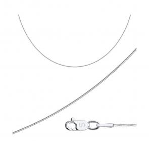 Цепь плетение Снейк (Тонда) из белого золота SOKOLOV 581080258-3 фото