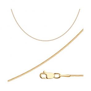 Золотая цепь плетение Снейк (Тонда) SOKOLOV 581080300-37 фото