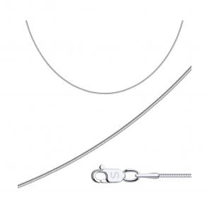 Цепь плетение Снейк (Тонда) из белого золота SOKOLOV 581080358-3 фото