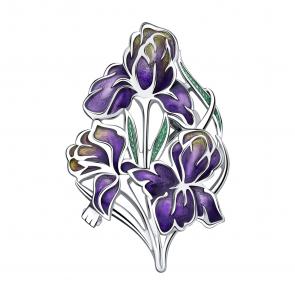 Серебряная брошь TALANT с эмалью 60-79-0000-17129 фото