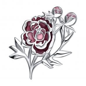 Серебряная брошь TALANT с эмалью 60-79-0000-17205 фото