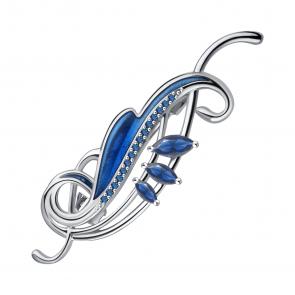 Серебряная брошь TALANT с фианитом 60-79-0004-12773 фото