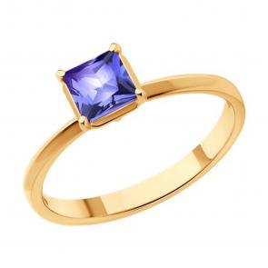 Золотое кольцо SOKOLOV с танзанитом 6014311 фото