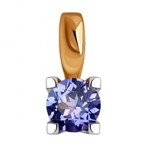 Золотая подвеска SOKOLOV с танзанитом 6034126 фото