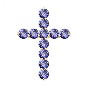 Золотая подвеска SOKOLOV с танзанитом 6034144 фото