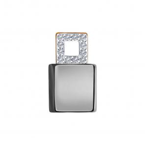 Золотая подвеска SOKOLOV с бриллиантом и керамикой 6035069 фото