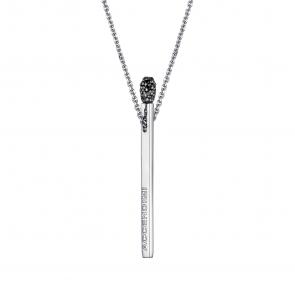 Колье из белого золота Спичка АЛЬКОР с бриллиантом 63573-213 фото