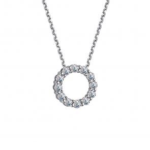 Колье из белого золота АЛЬКОР с бриллиантом 64647-200 фото
