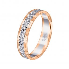 Обручальное кольцо из комбинированного золота 4 мм Primossa 650-000-825 фото