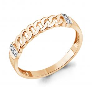 Золотое кольцо AQUAMARINE с фианитом 67926А фото