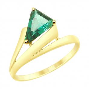 Кольцо из лимонного золота SOKOLOV с кварцем 715185-2 фото