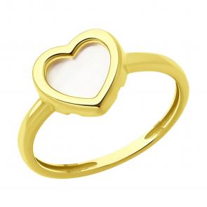 Золотое кольцо SOKOLOV с перламутром 716413-2 фото