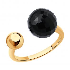 Золотое кольцо SOKOLOV с агатом 716493 фото