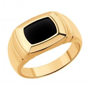 Золотое кольцо SOKOLOV с агатом 717153 фото