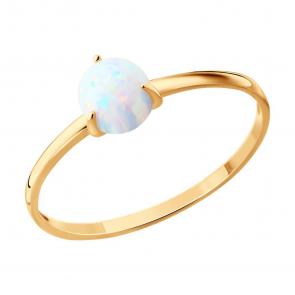 Золотое кольцо SOKOLOV с опалом 717189 фото