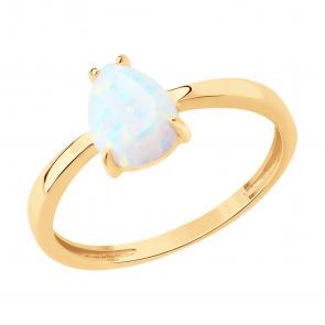 Золотое кольцо SOKOLOV с опалом 717190 фото