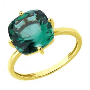 Золотое кольцо SOKOLOV с празиолитом 717236-2 фото