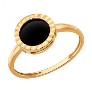 Золотое кольцо SOKOLOV с агатом 717305 фото