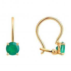 Золотые серьги SOKOLOV с агатом 727430 фото