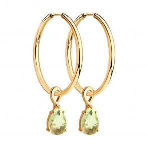 Золотые серьги-трансформеры SOKOLOV с кварцем 728635 фото