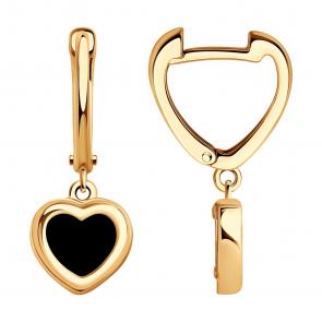 Золотые серьги SOKOLOV с агатом 728871 фото