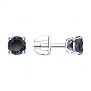 Золотые серьги SOKOLOV с александритом 728983-3 фото