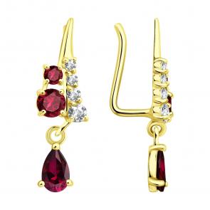 Золотые серьги SOKOLOV 729247-2 фото