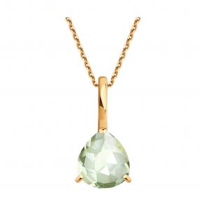 Золотая подвеска SOKOLOV с празиолитом 732796 фото