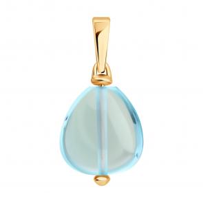 Золотая подвеска SOKOLOV с топазом 733021 фото