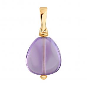 Золотая подвеска SOKOLOV с аметистом 733022 фото