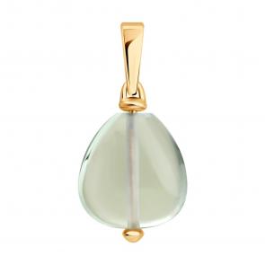 Золотая подвеска SOKOLOV с празиолитом 733024 фото