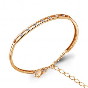 Золотой браслет AQUAMARINE с фианитом 74631А фото