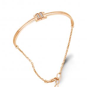 Золотой браслет AQUAMARINE с фианитом 74717А фото