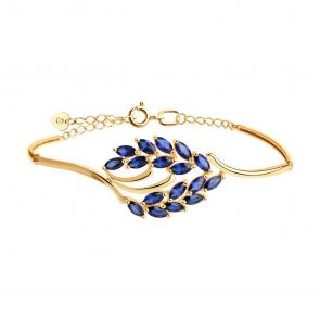 Золотой браслет SOKOLOV с сапфировым корундом 750429 фото