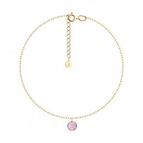 Золотой браслет SOKOLOV с аметистом 750485 фото