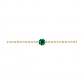 Золотой браслет SOKOLOV с гидротермальным изумрудом 750531 фото