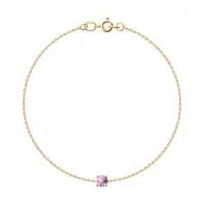 Золотой браслет SOKOLOV с аметистом 750532 фото