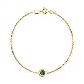 Золотой браслет SOKOLOV с гидротермальным изумрудом 750536 фото