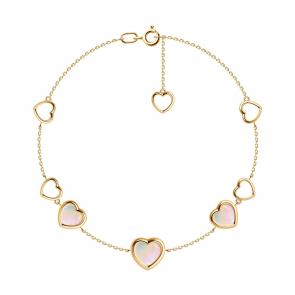 Золотой браслет SOKOLOV с перламутром 750550 фото