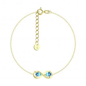 Золотой браслет SOKOLOV с топазом 750573-2 фото