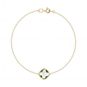 Золотой браслет SOKOLOV с празиолитом 750609 фото
