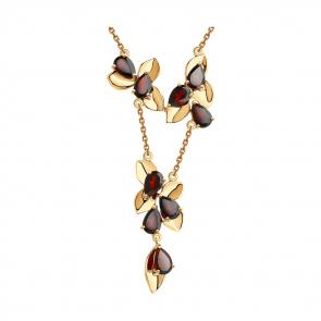 Золотое колье SOKOLOV с гранатом 770172 фото