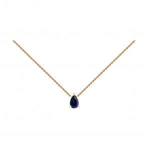 Золотое колье SOKOLOV с сапфировым корундом 770220 фото
