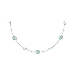 Колье из белого золота SOKOLOV с топазом, фианитом и аметистом 770269-3 фото