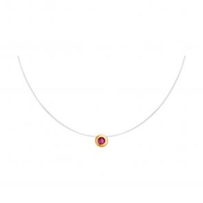 Колье на леске SOKOLOV с родолитом 770368 фото