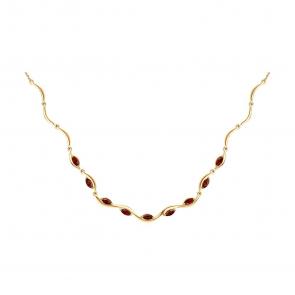 Золотое колье SOKOLOV с гранатом 770386 фото